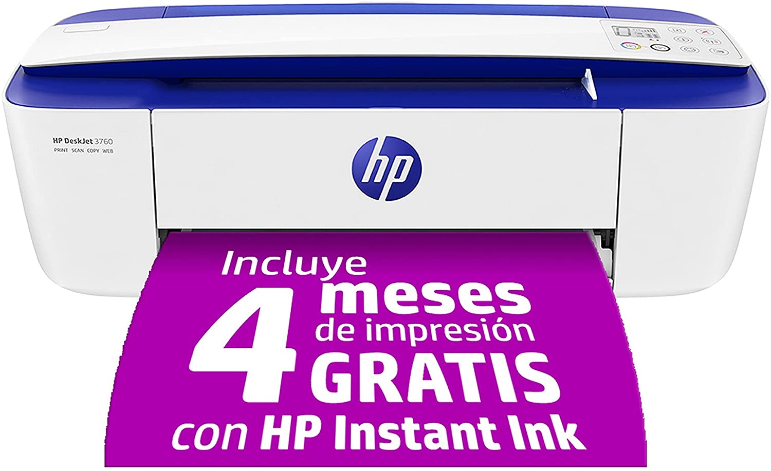 HP Deskjet 3760 Blue Wifi Multifunction Printer