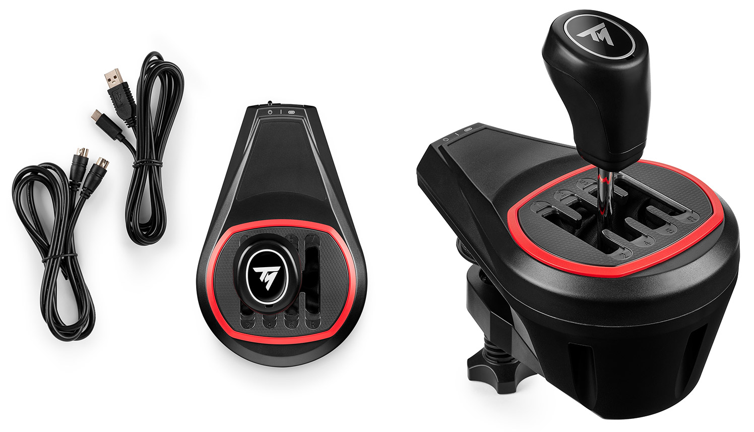 Thrustmaster TH8S Shifter Add-On, Levier de vitesses Noir/Rouge,  PlayStation 4, PlayStation 5, Xbox Series X/S, Xbox One et PC