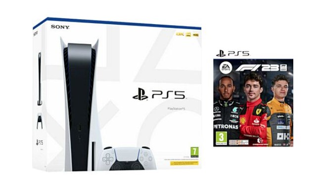 Playstation 5 with reader + DualSense + F1 2023