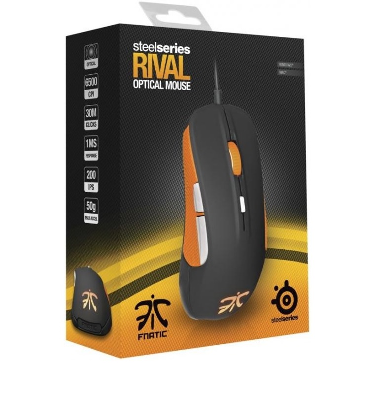 Pack Gaming SteelSeries, 9H USB Fnatic Team Edition + Rival 300
