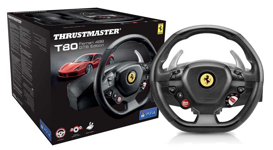 Volant PS4 T80 Ferrari 488 Edition GTB THRUSTMASTER 