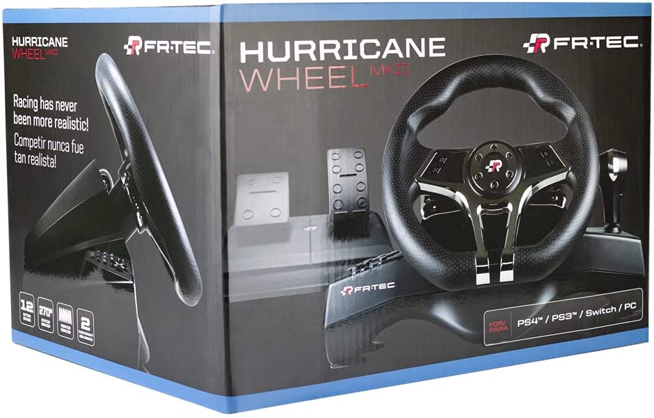 Ordina e ricevi PS4 Volante con pedaliera HURRICANE + WHEEL