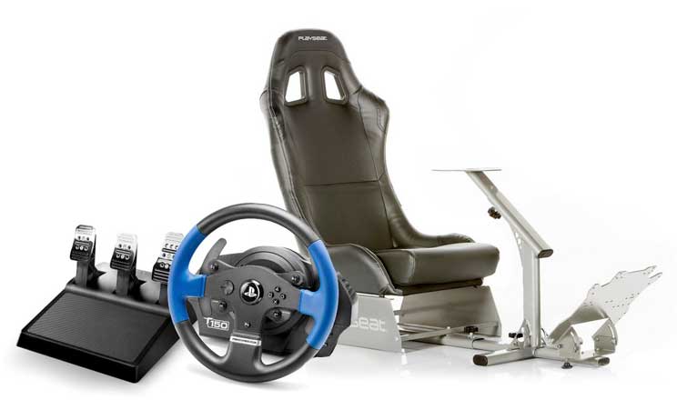 Thrustmaster T150 RS Pro + Playseat Evo Black