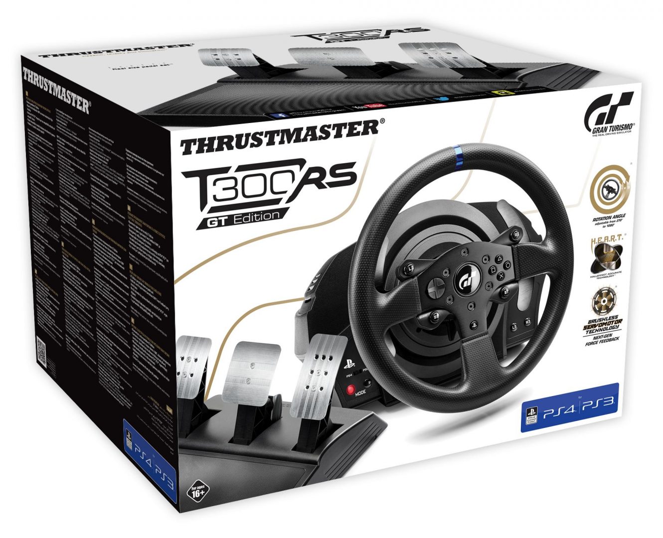 Thrustmaster T300RS GT Racing Wheel and 3 Pedals for PlayStation 4,  PlayStation 5, PC Black 4169088 - Best Buy